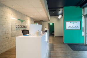 Reception and Waiting Area at Dockside Physiotherapy Victoria, BC