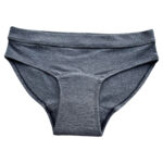 Blushing Bluebird Bikini Style Period Underwear (Dark Grey)